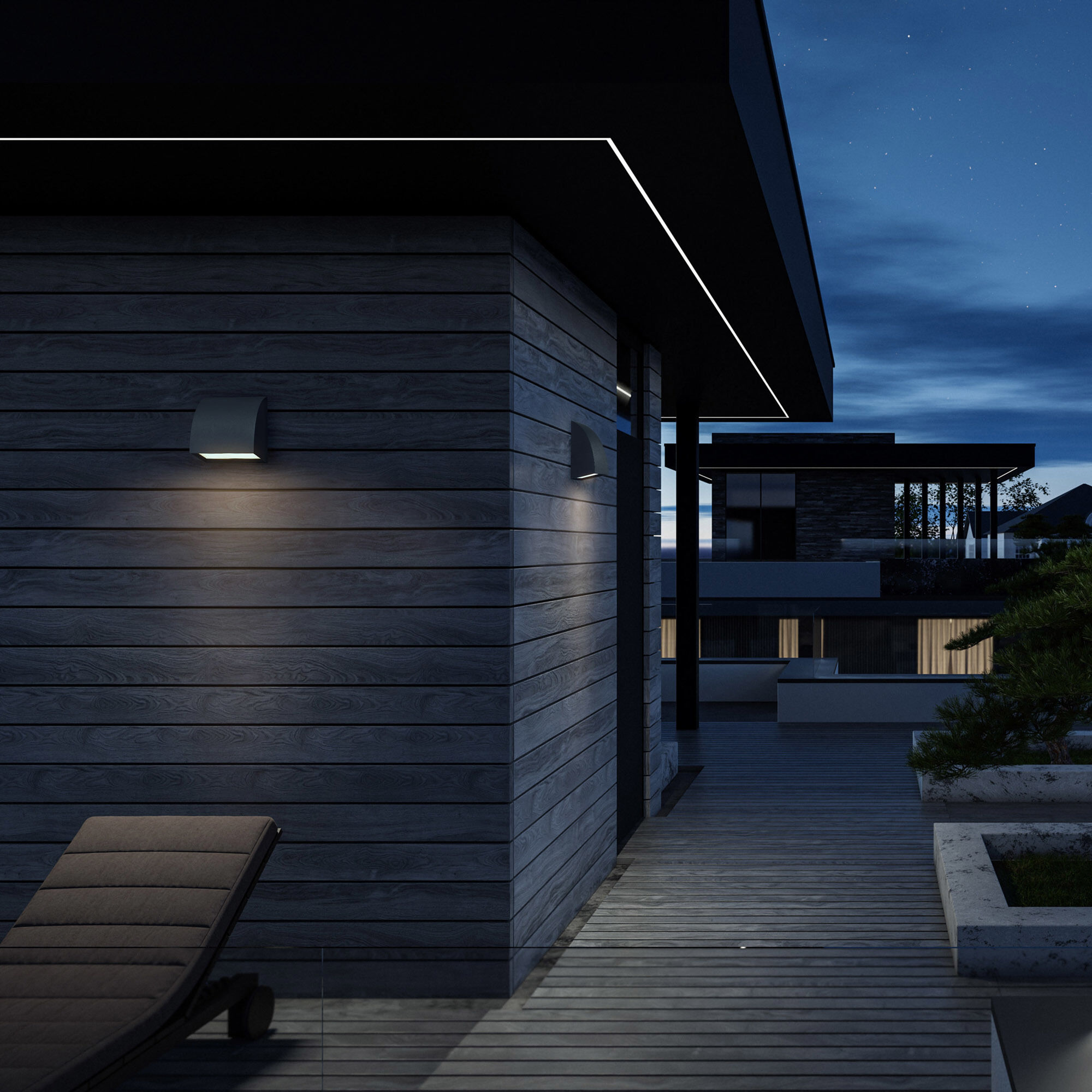 Slope LED 4.63 inch Sand Black Outdoor Wall Sconce